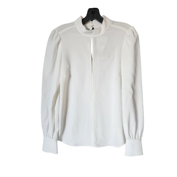 A.L.C. Marina Keyhole Crepe Blouse Size 2 New - Picture 5 of 11